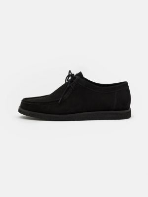 Кожаные кроссовки на шнуровке Zign черные