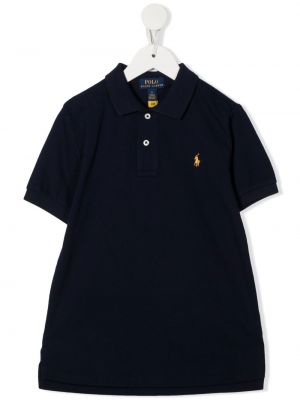 Broderet top for piger Ralph Lauren Kids blå