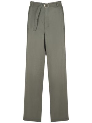 Pantalones de seda Lemaire gris