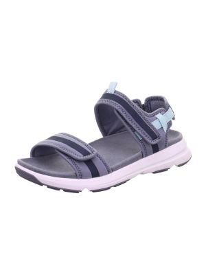 Sandále na suchý zips na podpätku na zips Legero - modrá