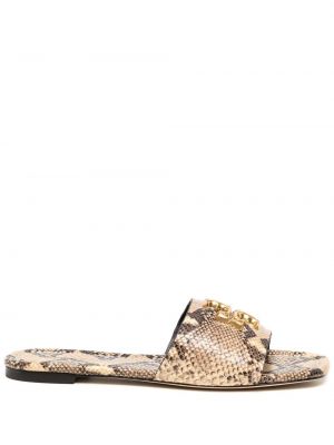 Trykt sandaler Tory Burch brun