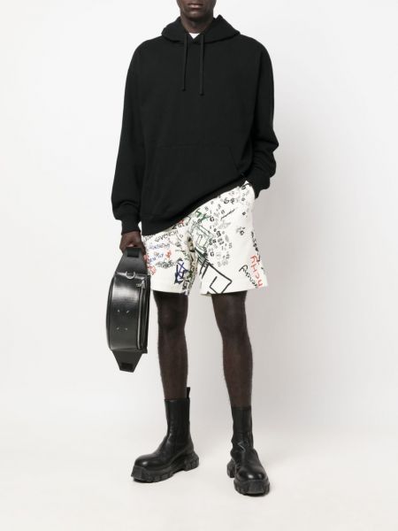 Shorts de sport à imprimé Givenchy blanc