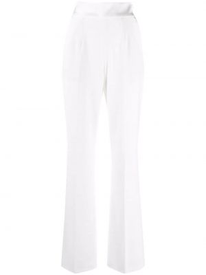 Pantalones de cintura alta Raquette blanco