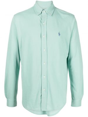 Kokvilnas kokvilnas polo krekls ar izšuvumiem Polo Ralph Lauren