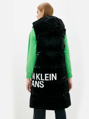 Джинсова жилет утеплений жилетка Calvin Klein Jeans, чорна
