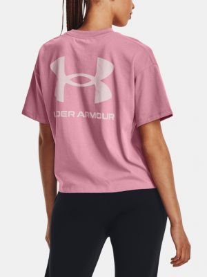 Koszulka oversize Under Armour różowa
