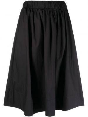 Plisovaná bavlnená sukňa Nude čierna