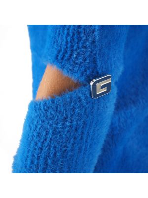 Guantes manga corta de tela jersey Gaëlle Paris azul