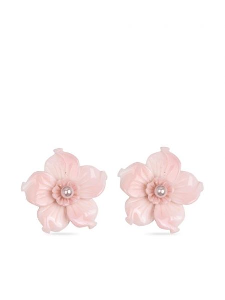 Virágos fülbevaló Jennifer Behr rózsaszín
