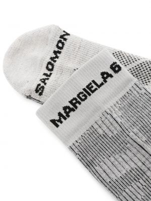Chaussettes Mm6 Maison Margiela X Salomon gris