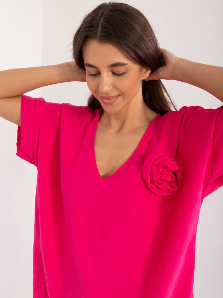 Bluză cu model floral oversize Fashionhunters