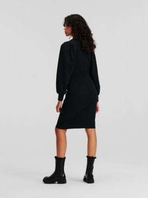 Šaty jersey Karl Lagerfeld černé