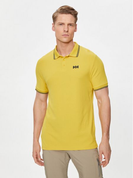 Поло тениска с копчета Helly Hansen жълто