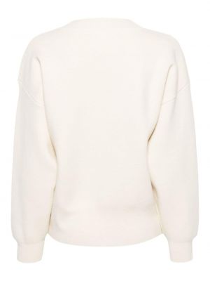 Kašmira džemperis ar v veida izgriezumu Extreme Cashmere balts