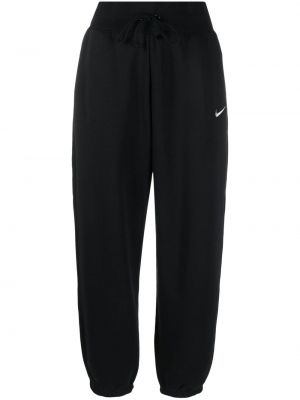 Teplákové nohavice s výšivkou na zips na zips Nike čierna