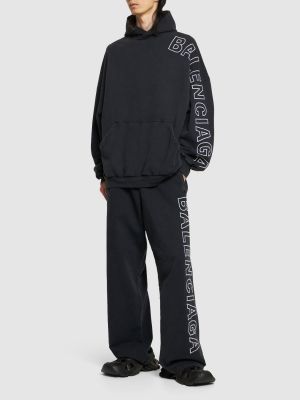 Sweatshirt aus baumwoll Balenciaga schwarz