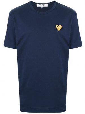 T-shirt ricamato Comme Des Garçons Play blu