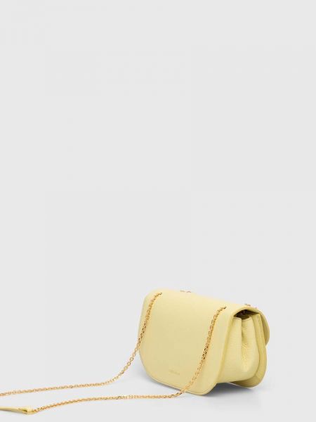 Bőr táska Coccinelle sárga