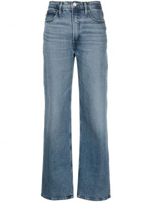 Hög midja jeans Frame blå