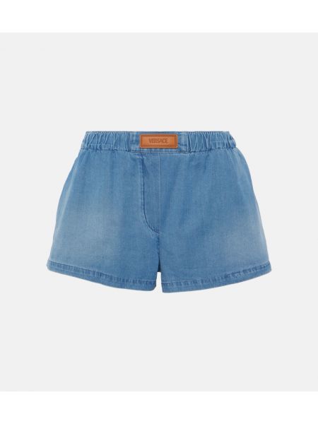 Denimshorts Versace blå