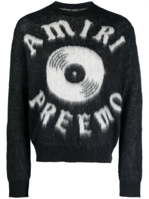 Пуловер с принт Amiri черно