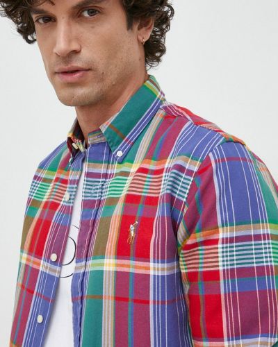 Pernata pamučna košulja s gumbima Polo Ralph Lauren