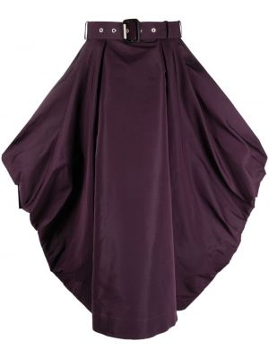 Drapované sukně Alexander Mcqueen fialové