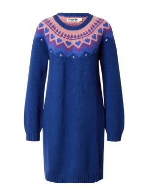 Pletené pletené šaty Danefae modrá