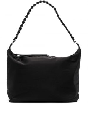 Плетени шопинг чанта Kara черно