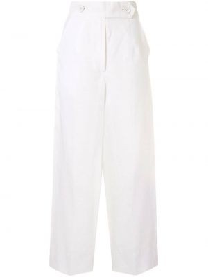 Spodnie relaxed fit Bambah białe