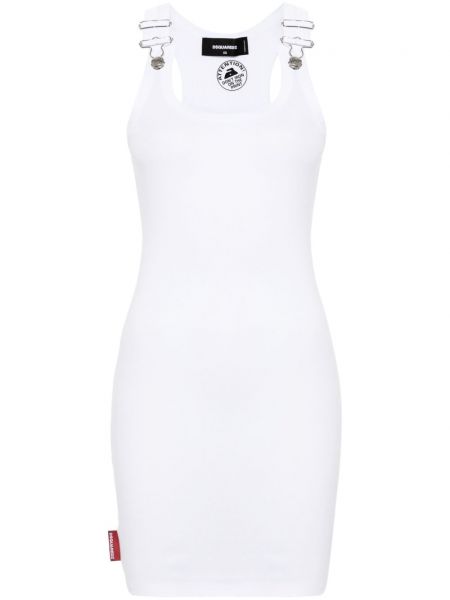 Mini haljina od jersey Dsquared2 bijela