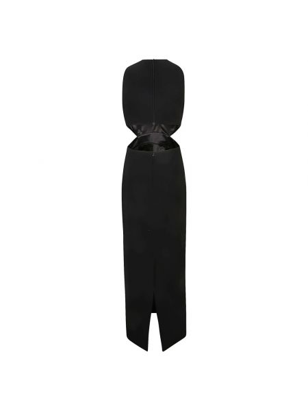 Vestido largo con escote v The New Arrivals Ilkyaz Ozel negro
