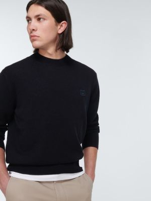 Jersey de lana de tela jersey Acne Studios negro