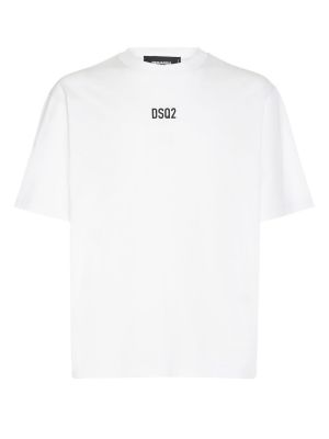 Relaxed fit t-shirt i bomull Dsquared2 vit