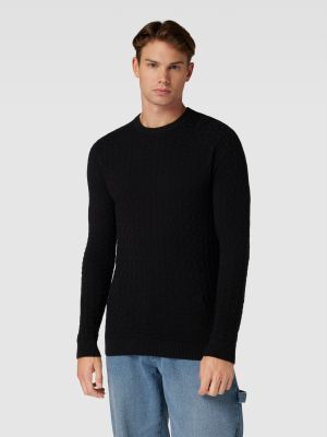 Dzianinowy sweter Only & Sons czarny