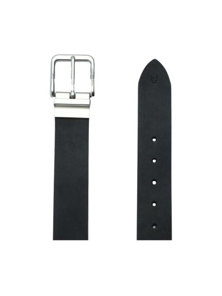Cinturón de cuero reversible Calvin Klein Jeans negro