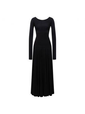 Платье из вискозы Victoria Beckham, черное