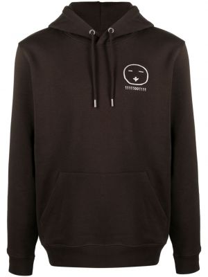 Hoodie in jersey Société Anonyme marrone