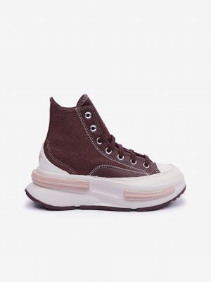 Sneakers με πλατφόρμα με μοτίβο αστέρια Converse μπορντό