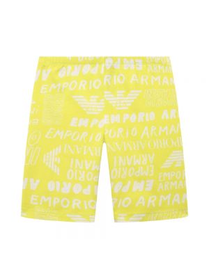 Spodnie Armani żółte