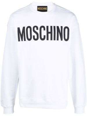 Trykt sweatshirt Moschino hvit