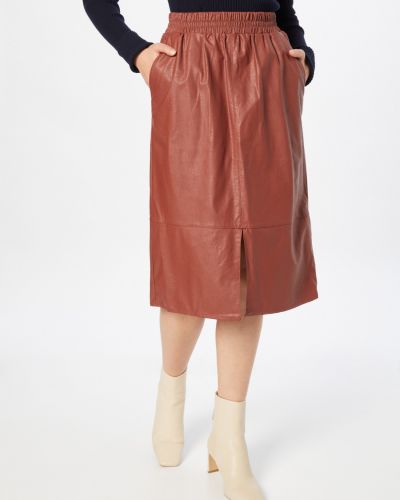 Midi suknja Soaked In Luxury smeđa