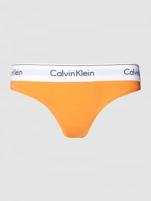 Stringi Calvin Klein Underwear pomarańczowe