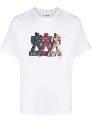 T-shirt con stampa Carhartt Wip bianco