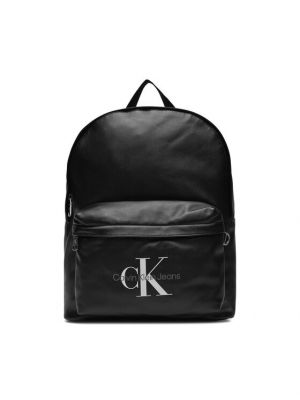 Plecak z nadrukiem Calvin Klein Jeans czarny