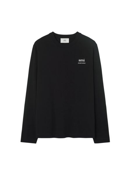 Sweatshirt aus baumwoll Ami Paris schwarz
