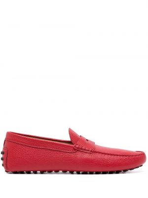 Pantofi loafer din piele slip-on Tod's roșu