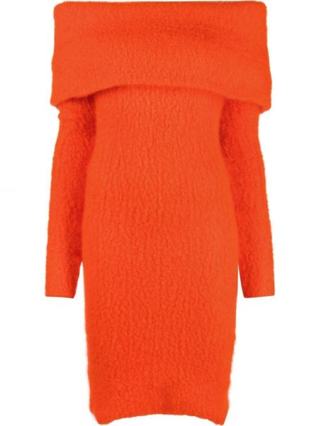 Mohair strikket dress Isabel Marant oransje