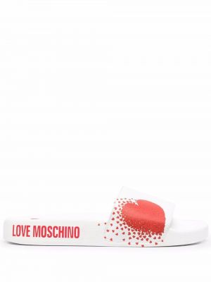 Ниски обувки с принт със сърца Love Moschino