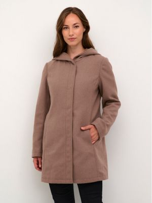 Cappotto invernale di lana Cream marrone